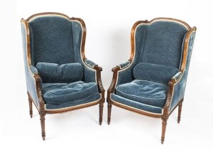 Antique Pair of  Louis XV Revival  Fauteuil Wingback Armchairs 19th C | Ref. no. A1561 | Regent Antiques