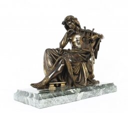 Antique Bronze of Orpheus Albert Ernest Carrier Belleuse 19th C