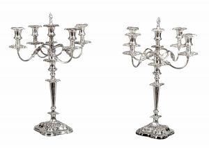 Antique Pair Five Light Candelabra by Mappin & Webb 19th C | Ref. no. A1603 | Regent Antiques
