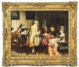 Antique Oil on Canvas Painting The Toast by Fred Roe  Dated 1894 19th C | Ref. no. A1618 | Regent Antiques