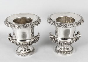 Antique Pair Old Sheffield Regency Wine Coolers by Creswick C1820 19th C | Ref. no. A1654 | Regent Antiques