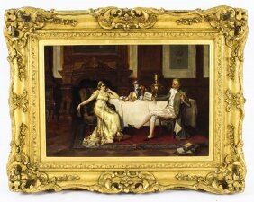Antique Oil on Canvas Painting Karl Zervi   Dated 1883 19th Century | Ref. no. A1685 | Regent Antiques