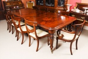 Vintage English Regency Revival Dining Table & 10 Chairs 20th C | Ref. no. A1708 | Regent Antiques