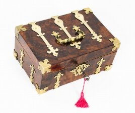 Antique Queen Anne Figured Walnut & Cut  Brass Box Casket 18th Century | Ref. no. A1713 | Regent Antiques