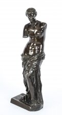 Antique Bronze Statue of Venus de Milo Musee du Louvre 19th C