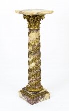 Antique French Serpentine Marmo Viola Ormolu Marble  Pedestal  19th C | Ref. no. A1759 | Regent Antiques