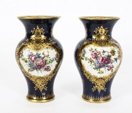 Antique Pair Royal Worcester Porcelain Vases Circa 1770 | Ref. no. A1823 | Regent Antiques