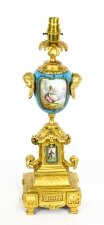 Antique  Sevres Porcelain & Gilded Table Lamp  19th C | Ref. no. A1839b | Regent Antiques