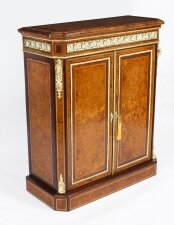 Antique Victorian  Burr Walnut Pier Cabinet Sevres Plaques c.1860 | Ref. no. A1842 | Regent Antiques