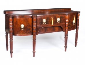 Antique George III Scottish Mahogany Bowfront Sideboard Ca 1790 18th c