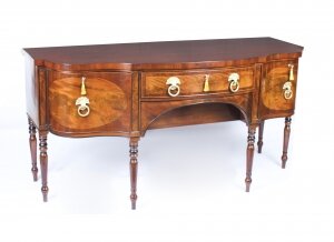 Antique English Regency Flame Mahogany Sideboard C1820 19th Century