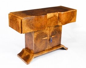 Antique Art Deco Burr Walnut Console Table Sideboard by Salaman Hille c.1930 | Ref. no. A1923 | Regent Antiques