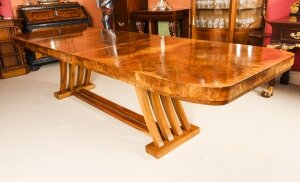 Antique Art Deco 10ft Dining Table Burr Walnut c.1920  20th C | Ref. no. A1925 | Regent Antiques