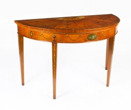 Antique George III Satinwood Demi-Lune Console Table 18th C | Ref. no. A1950 | Regent Antiques