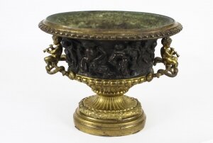 Antique French Grand Tour Bronze & Ormolu Jardiniere 19th C