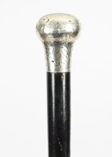 Antique Victorian Sterling Silver & Malacca Walking Stick   1871 19th C | Ref. no. A1964 | Regent Antiques