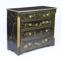 Antique  Chinoiserie  Black Lacquered Chest c.1825 19th C | Ref. no. A2037 | Regent Antiques