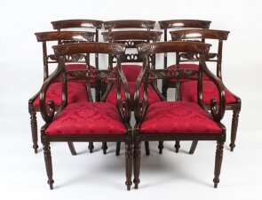 Antique Set 8 Regency Mahogany Dining Chairs Manner of Gillows  c.1820 19th C | Ref. no. A2064 | Regent Antiques