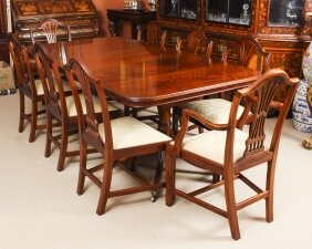 Vintage Regency Revival  Dining Table & 8 chairs by William Tillman 20th C | Ref. no. A2069 | Regent Antiques