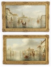 Antique Pair Oil on Canvas Venetian Paintings by James Salt  Circa 1880 | Ref. no. A2181 | Regent Antiques