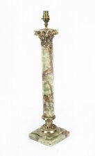 Antique French Ormolu Mounted Onyx  Corinthian column table lamp C1880 19th C | Ref. no. A2223c | Regent Antiques