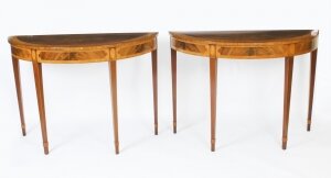 Antique Pair Fruitwood Inlaid  Console Tables  20th C | Ref. no. A2236 | Regent Antiques