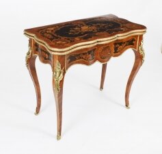 Antique French Louis Revival Floral  Marquetry Card  Table 19th C | Ref. no. A2300 | Regent Antiques