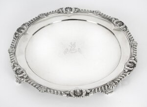 Antique Paul Storr George III Sterling Silver Salver 1811 19th Century