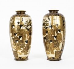 Antique Pair Japanese Satsuma Porcelain Meiiji period Vases  19th Century | Ref. no. A2407 | Regent Antiques