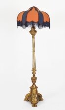 Antique Italian Giltwood Torhchere Standard Lamp Early 19th C