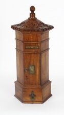 Vintage Country House Pillar Post Letter Box Cabinet 20th Century