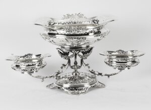 Antique Large Victorian Silverplate Centrepiece Mappin & Webb 1880 19th Century
