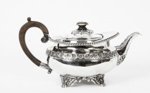 Antique  Regency Sterling  Silver Teapot Craddock & Reid 1820  19th C | Ref. no. A2519 | Regent Antiques