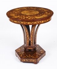 Antique Dutch Floral Marquetry Occasional Centre Table Early 19th Century