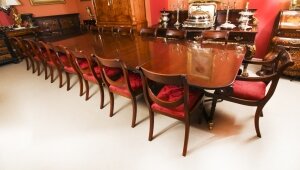 Vintage 16ft Dining Table by William Tillman & 16 dining chairs  20th C | Ref. no. A2595b | Regent Antiques