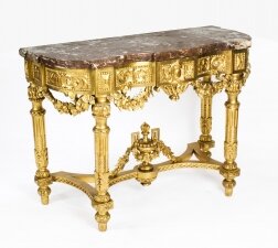 Antique Louis XV Revival Carved Giltwood  Console Pier Table c.1870 19th C | Ref. no. A2596 | Regent Antiques