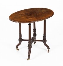 Antique Victorian Burr Walnut Oval Occasional Table 19th Century | Ref. no. A2637 | Regent Antiques