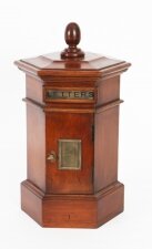 Vintage Hexagonal Country House Pillar Post Letter Box Cabinet 20th Century