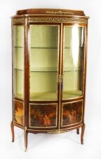 Antique French Louis Revival Vernis Martin Display Cabinet c1880 19th C