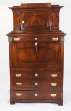 Antique Biedermeier Secretaire Chest Secretaire Abattant19th C