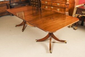 Vintage 8ft3" Regency Mahogany Twin Pillar Dining Table William Tillman 20th C | Ref. no. A2725 | Regent Antiques