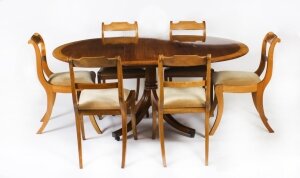 Vintage Oval Table & 6 chairs  by William Tillman 20th Century | Ref. no. A2731 | Regent Antiques