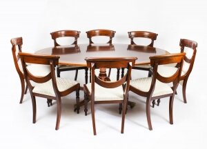 Vintage Dining Table by William Tillman& 8 Chairs 20th C