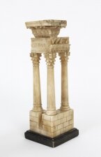 Grand Tour Model of Temple of Vespasian and Titus Ruin, Mid 20th Century