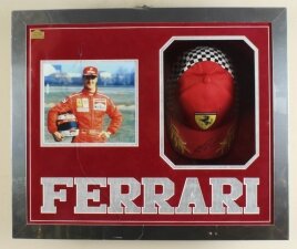 Cased Michael Schumacher Montage with Cap and COA | Ref. no. A2794 | Regent Antiques