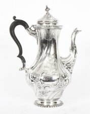 Antique Victorian Silver Plated Coffee Pot Elkington & Co 19th C