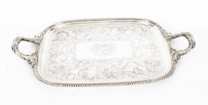Antique Old Sheffield Silver Plated Tray George III C 1780 18th C