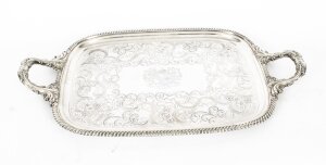 Antique Old Sheffield Silver Plated Tray George III C 1780 18th C