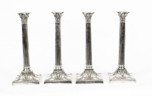 Antique Set 4  Silver Plated Candlesticks by Walker and Hall 19th C | Ref. no. A2886 | Regent Antiques