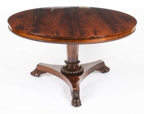 Antique William IV Centre Breakfast Table by Gillows C1830 19th C